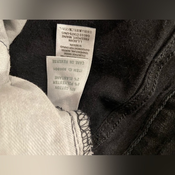 L.L. Bean Size 8 M/T Black Denim Original Fit Straight Leg Five Pocket Jeans - Picture 8 of 12